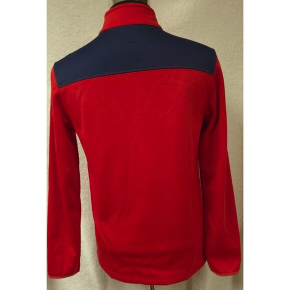 MLB St. Louis Cardinals Mens Medium Red Quarter Zip Logo Pullover Shirt Jacket - Picture 7 of 11